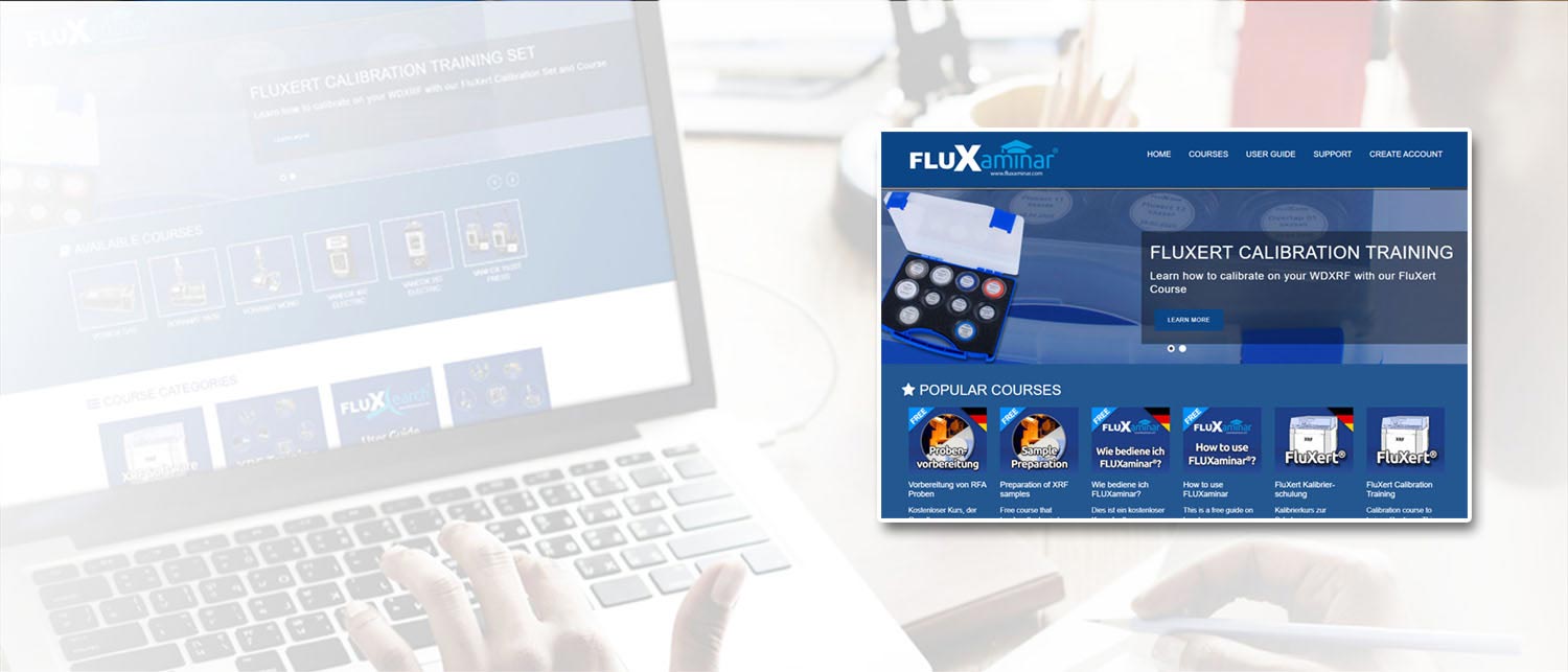 E-Learning for X-ray fluorescence analysis